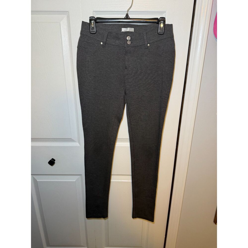 Vanity Charcoal Pull-On Skinny Pants Women's Medium Stretch Career Casual